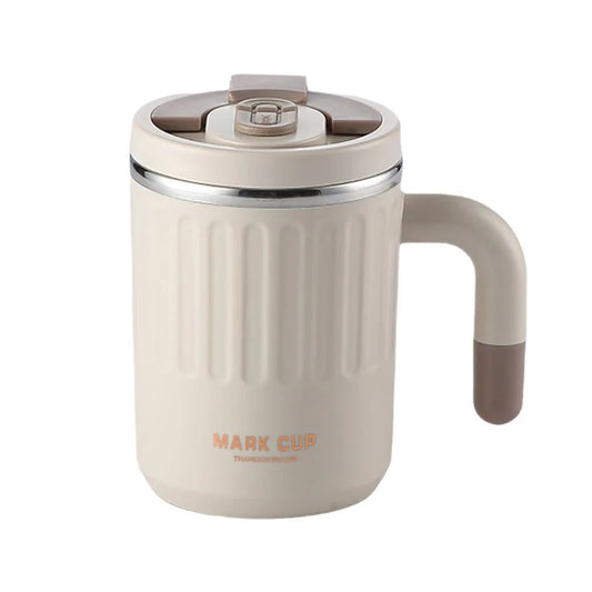 2026 Hot 520ML Insulated Coffee Mug with Handle, Shatterproof 304 Stainless Steel Coffee Mug, Double Wall Vacuum Water Cup Peaceful Pleasures Health and Wellness