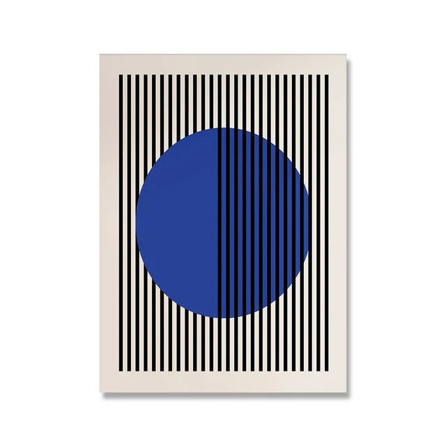 Modern Minimalist Bauhaus Exhibition Geometric Posters work Canvas Prints Abstract Painting Living Room Murals Home Decor Peaceful Pleasures Health and Wellness
