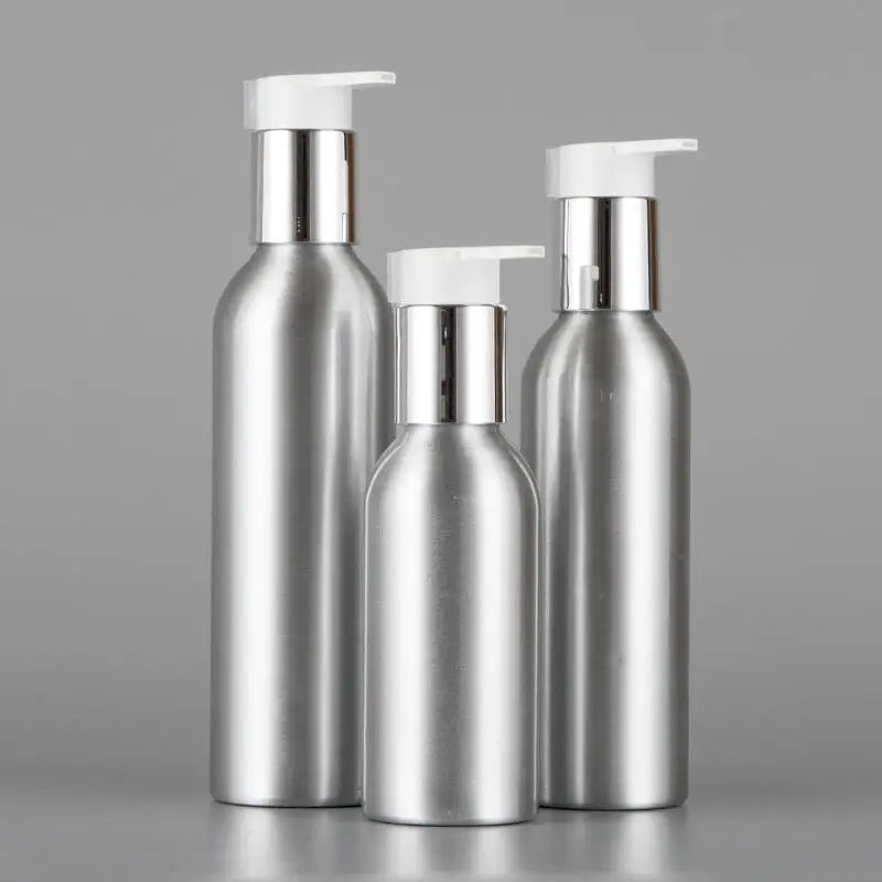 40-200ml Aluminum Pump Bottle High Quality Lotion Pump Shampoo Lotion Pump Refillable Bottle Liquid Dispenser Travel Container Peaceful Pleasures Health and Wellness