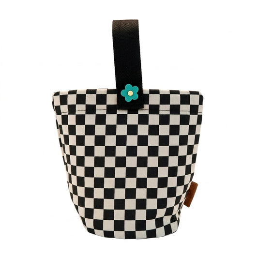 Canvas Lunch Bag for Women Large Capacity Thermal Insulated Tote with Double Handles and Reinforced Bottom Ideal for Picnic Peaceful Pleasures Health and Wellness