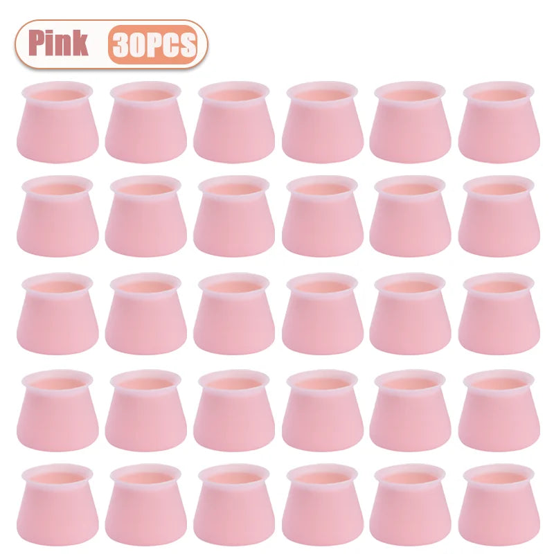 Silicone Chair Leg Caps – Non-Slip Floor Protectors 10–40 PCS