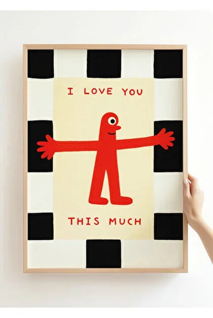 I Love You This Much Canvas Print | Nursery & Home Wall Art Canvas Wall Print Peaceful Pleasures Health and Wellness WS11121-2 20x30cm Unframed