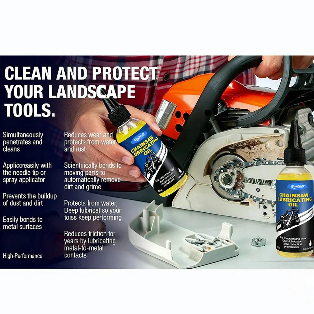 Chainsaw Bar & Chain Lubricating Oil – Anti-Wear Anti-Rust 100ml