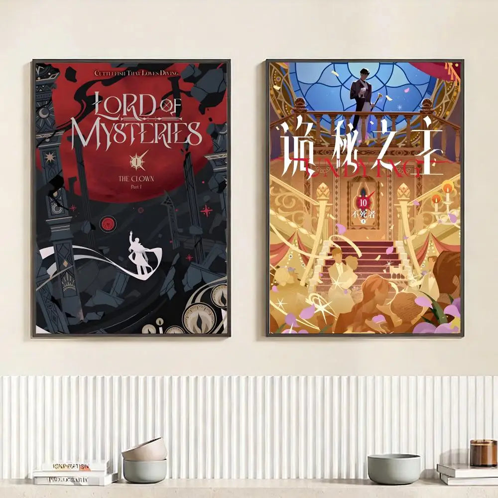 Lord of the Mysteries HD Poster – Self-Adhesive Waterproof Wall Art Wall Poster Decal Peaceful Pleasures Health and Wellness