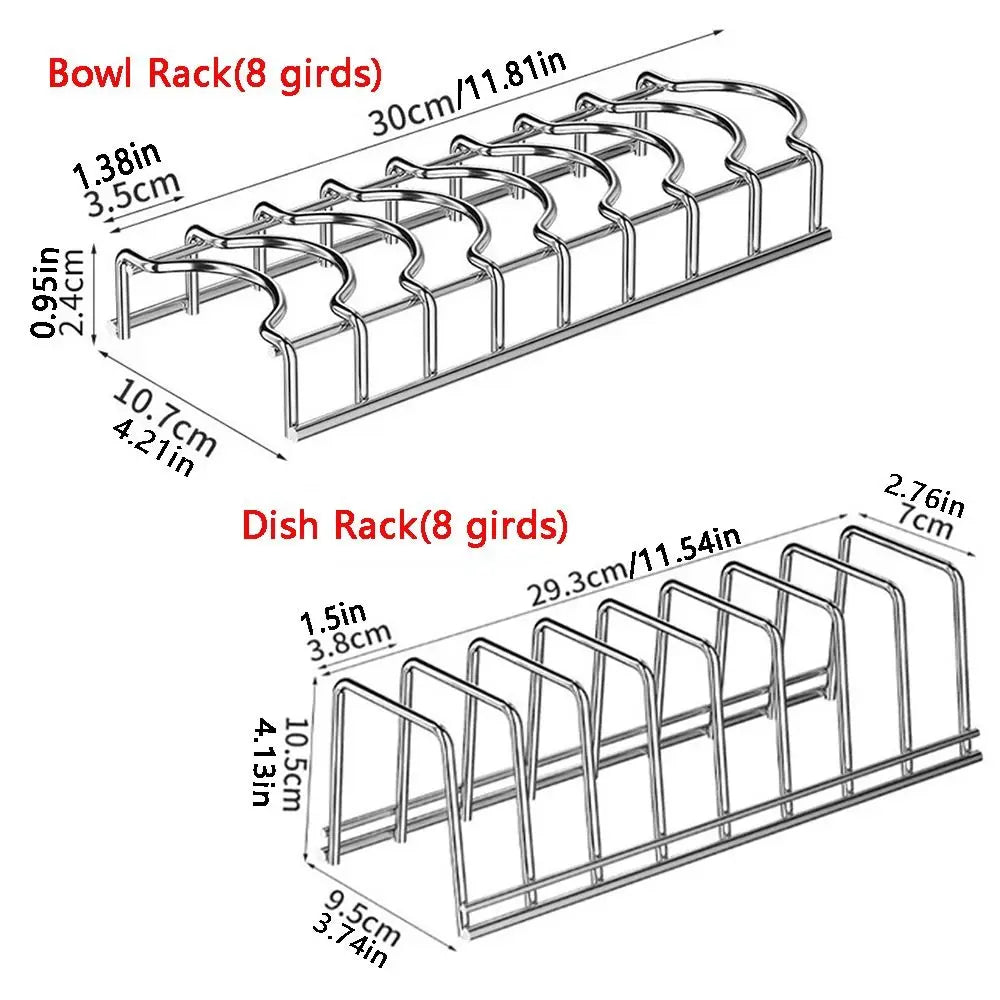 Stainless Steel Dish Drying Rack | Rust-Proof Kitchen Organizer