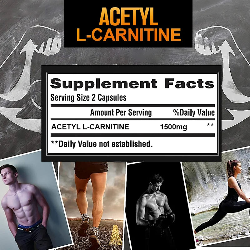 L-Carnitine 1500mg Capsules – Energy, Muscle & Fat Burn Support Dietary Supplement Peaceful Pleasures Health and Wellness