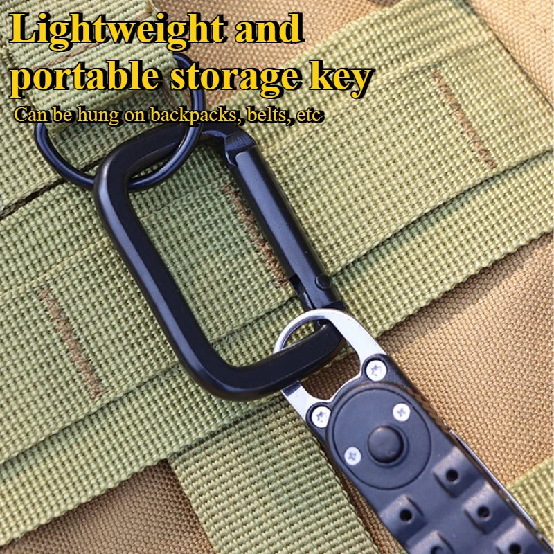 2-Pack Aluminum Carabiner Spring Snap Clip Keychain Camping Hiking Carabiner Keychain Clip Peaceful Pleasures Health and Wellness