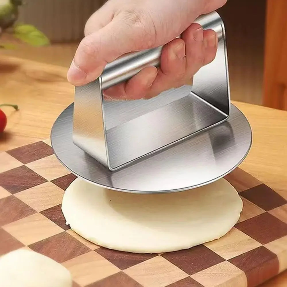 Hamburger Press Maker Stainless Steel Non-Stick Circular Square Burger Kitchen Tool Meat Press Peaceful Pleasures Health and Wellness