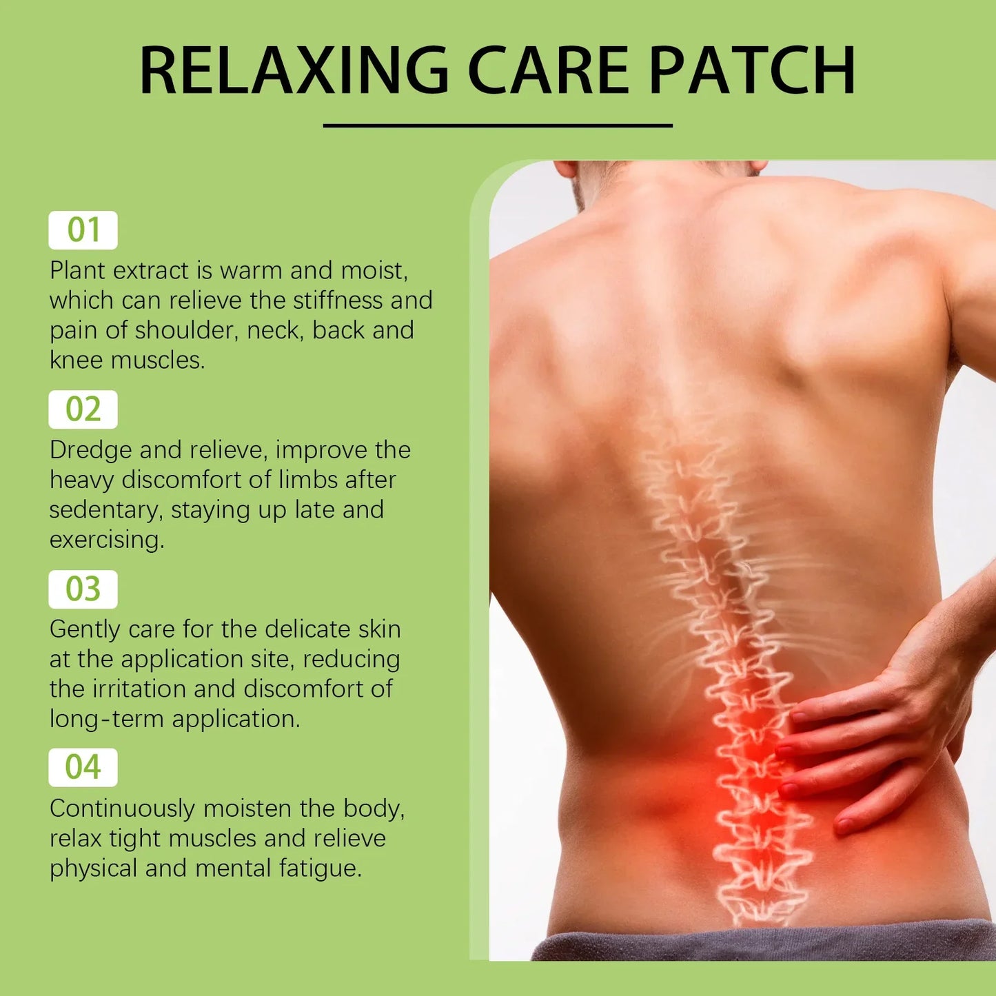 Gentle Warm Body Patch – Shoulder, Neck, Waist & Knee | 7 Pcs