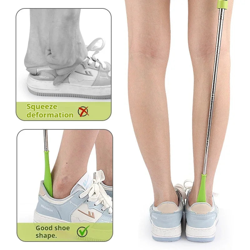 Extendable Shoe Horn 30–71cm | Long-Handled Stainless Steel