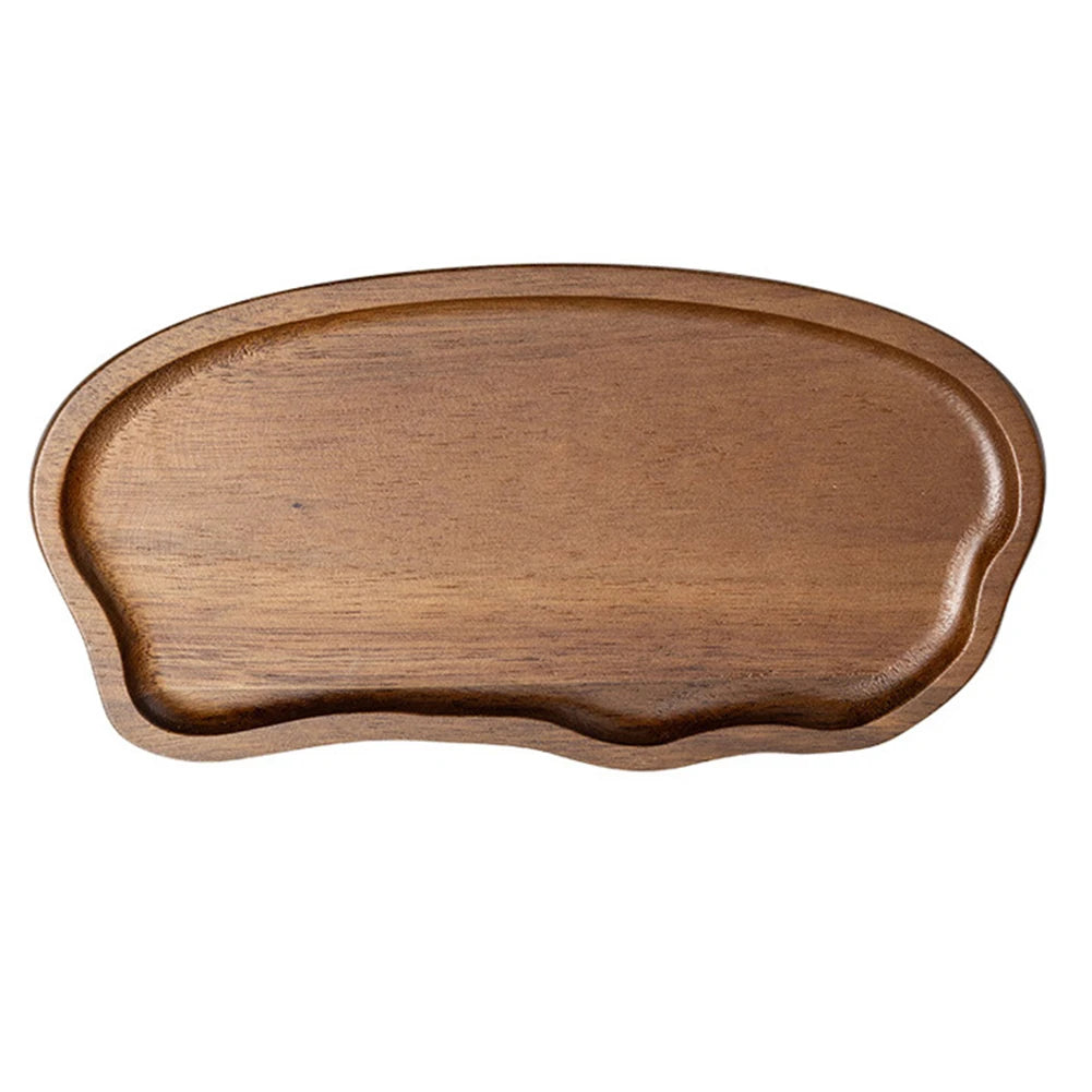Wooden Serving Tray Rectangular Coordinating Drink Dessert Plating