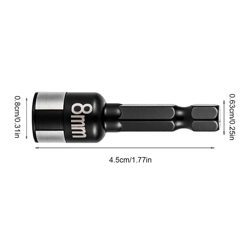 2 Pieces Hex Bit Socket Set Non-Magnetic Car Repair Supplies Nut Driver Bit Socket Set for DIY Enthusiasts Mechanics Bicycle Peaceful Pleasures Health and Wellness China Mainland Black