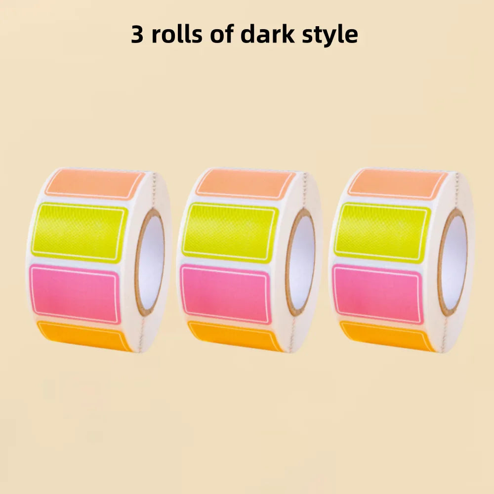 500 Waterproof Color-Coding Removable Labels for Organization