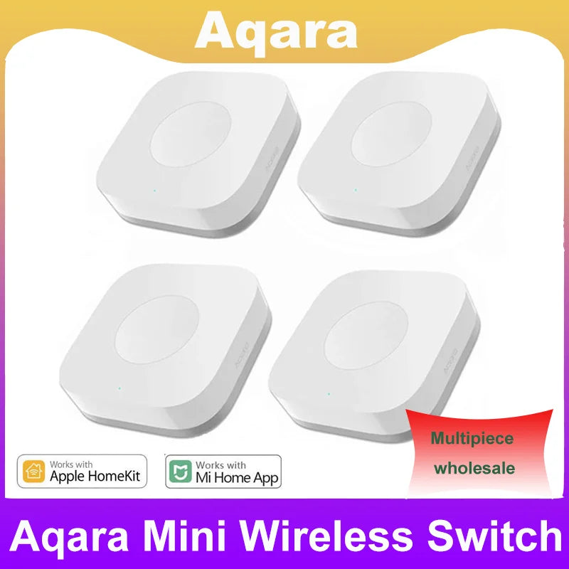 Original Aqara Wireless Mini Switch Zigbee Sensor One Key Control Button Smart Remote Control Home Automation for Homekit MiHome Peaceful Pleasures Health and Wellness