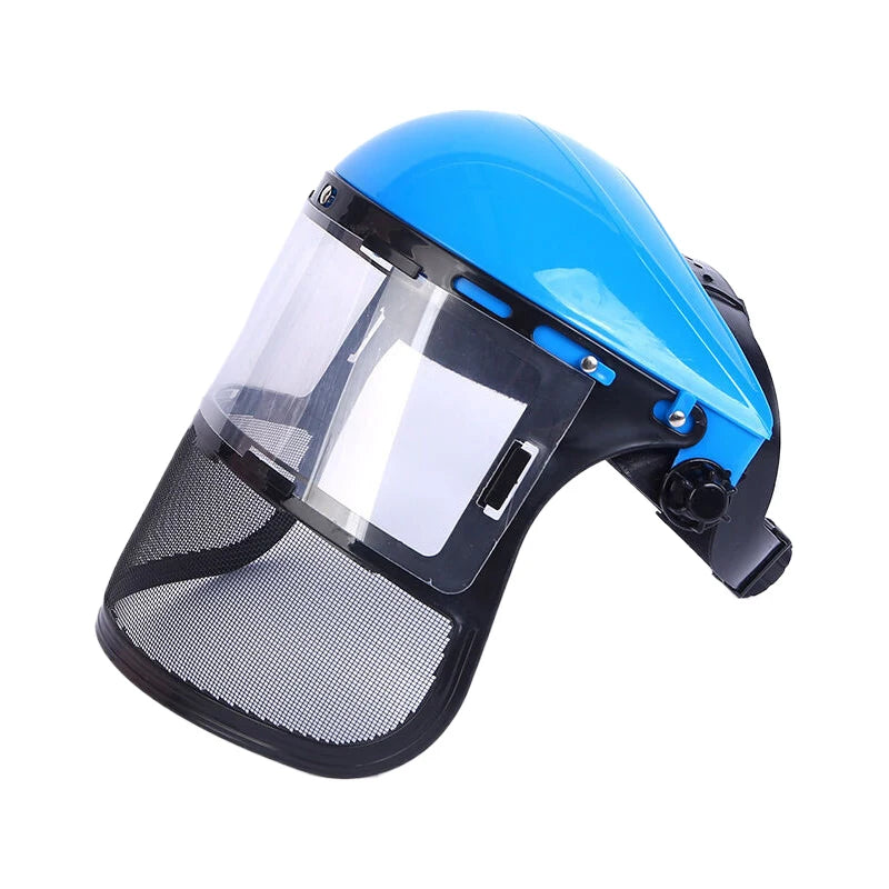 Safety Head-Mounted PVC Protective Mask Anti-Splashing Grass Anti Dust Mask For Cutting Hat Avoid Face Screen Protection Mask Peaceful Pleasures Health and Wellness A4