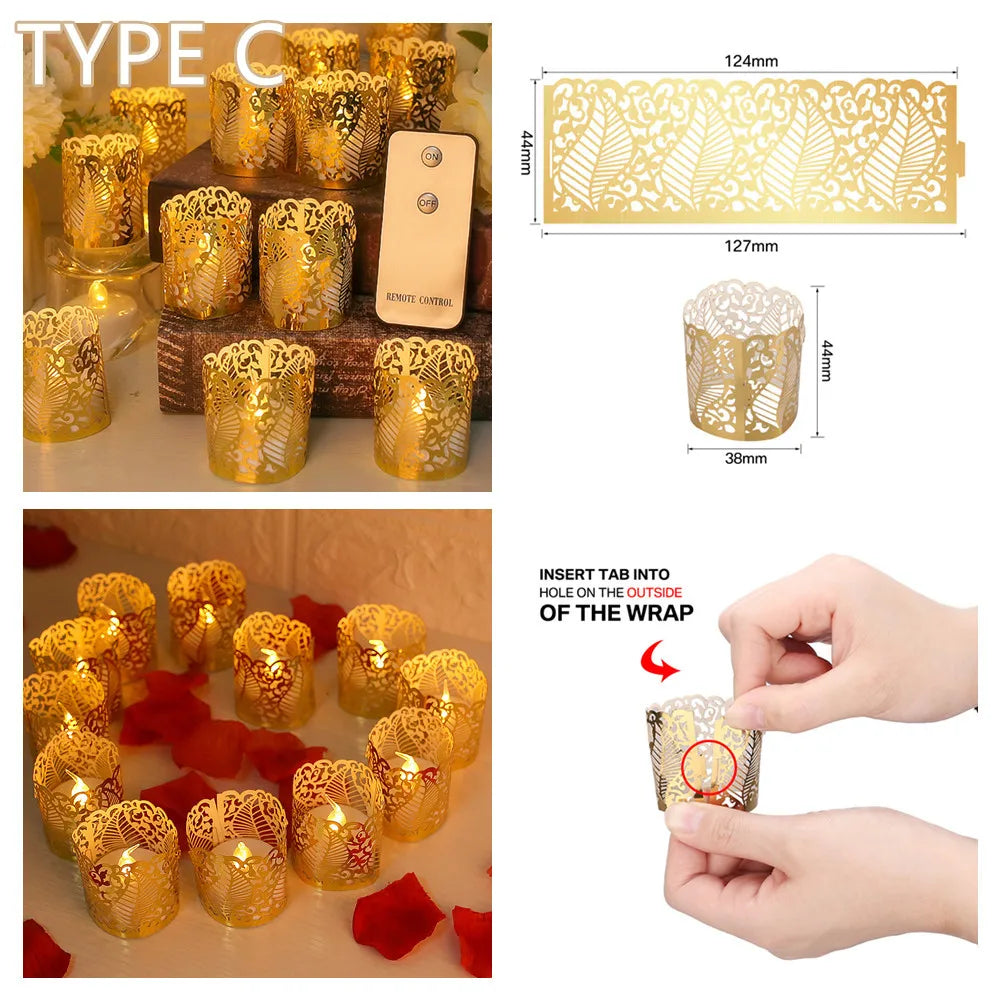 LED Tea Light With/Without Remote Flameless Flickering Candles Electronics Battery Operated Votive Light Home Table Party Decor Peaceful Pleasures Health and Wellness