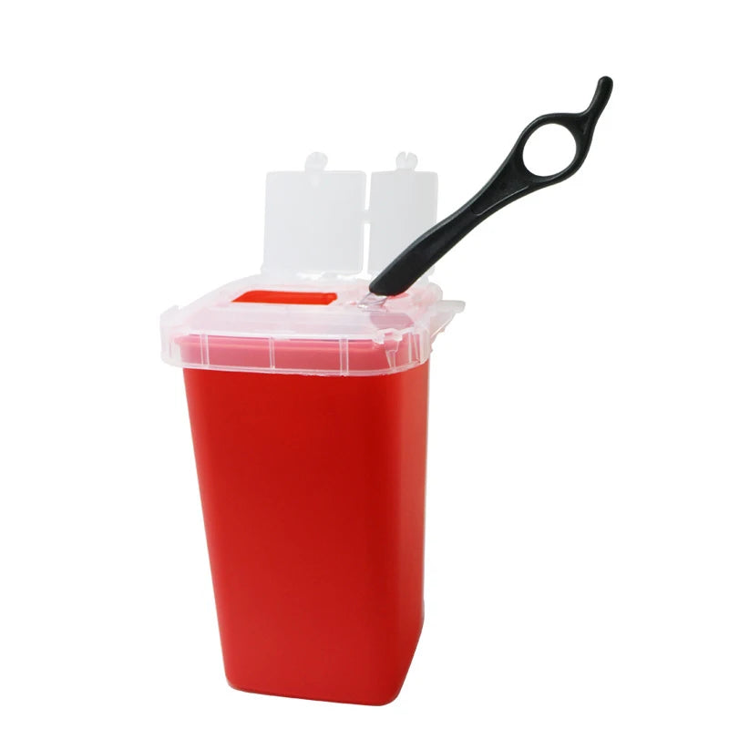 Salon Blade Recycling Bin Waste Razors Blade Storage Case Recycling Disposable Blade Storage Box Barber Shop Tools Accessories ﻿ Peaceful Pleasures Health and Wellness