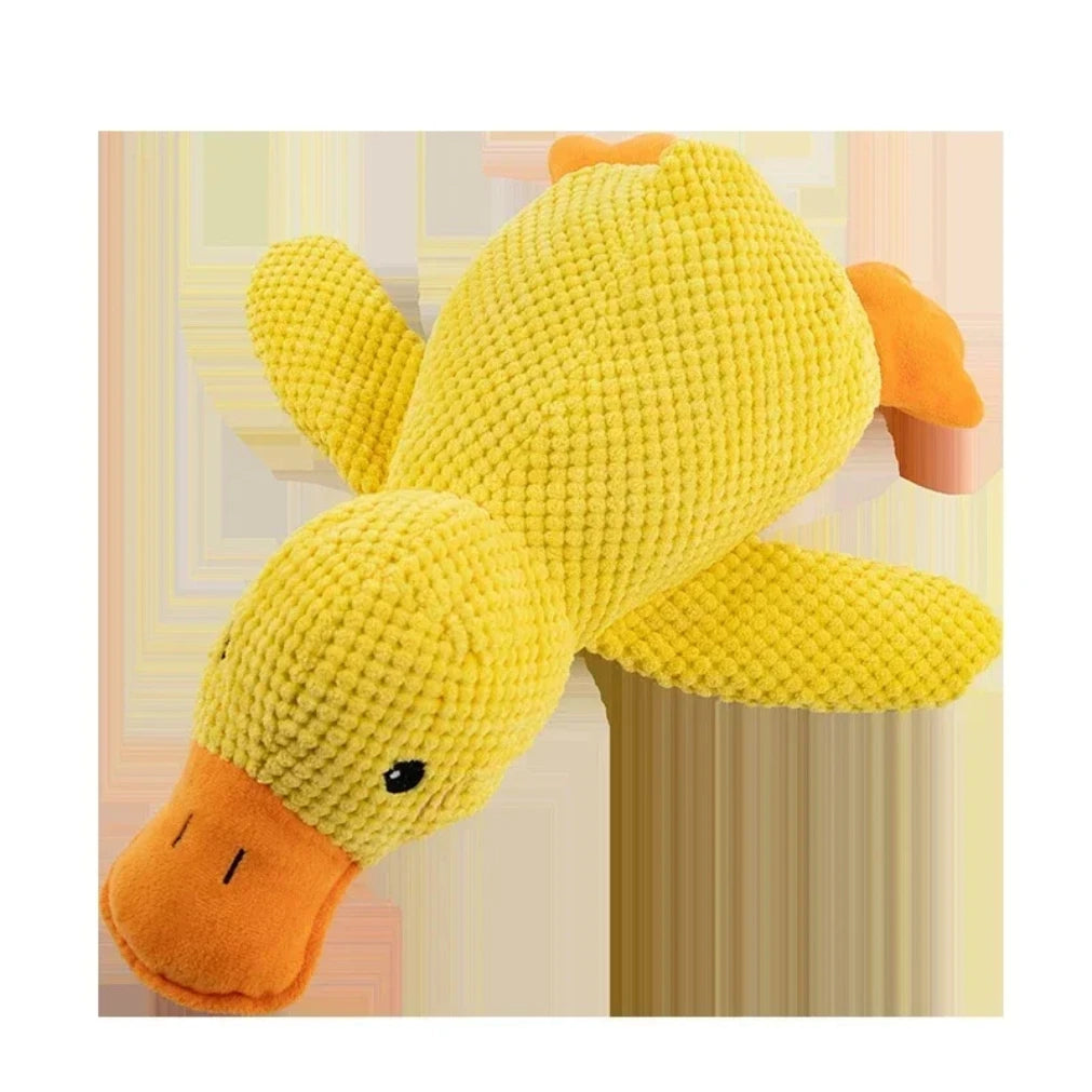 Plush Duck Dog Toy – Squeaky, Bite-Resistant Chew Toy