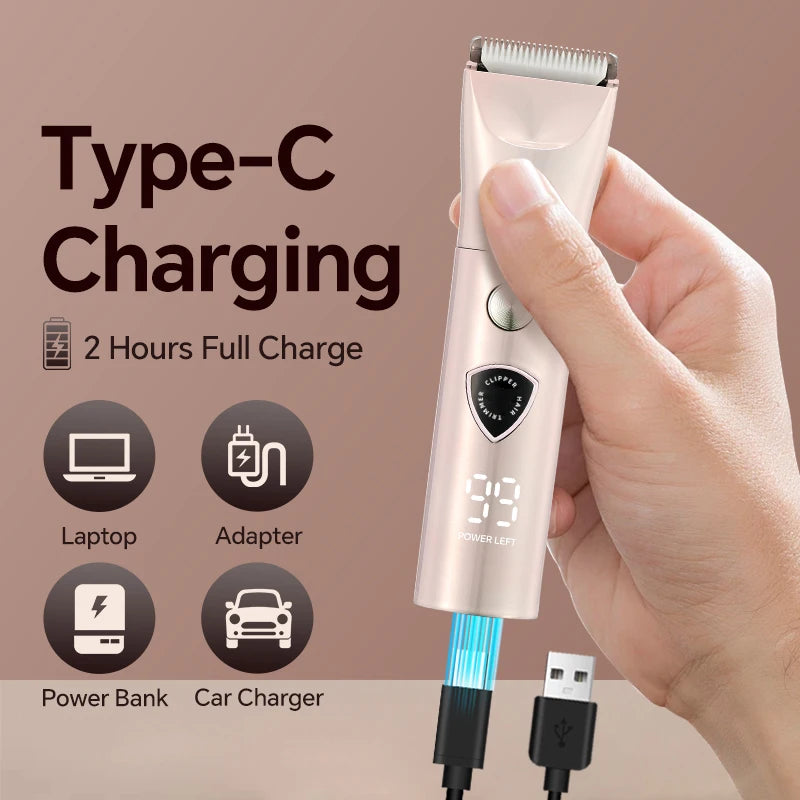 Professional Portable Cordless Hairdresser New Model Car RV Hair Trimmers Clippers USB Charging English for Hotel Outdoor Use Peaceful Pleasures Health and Wellness