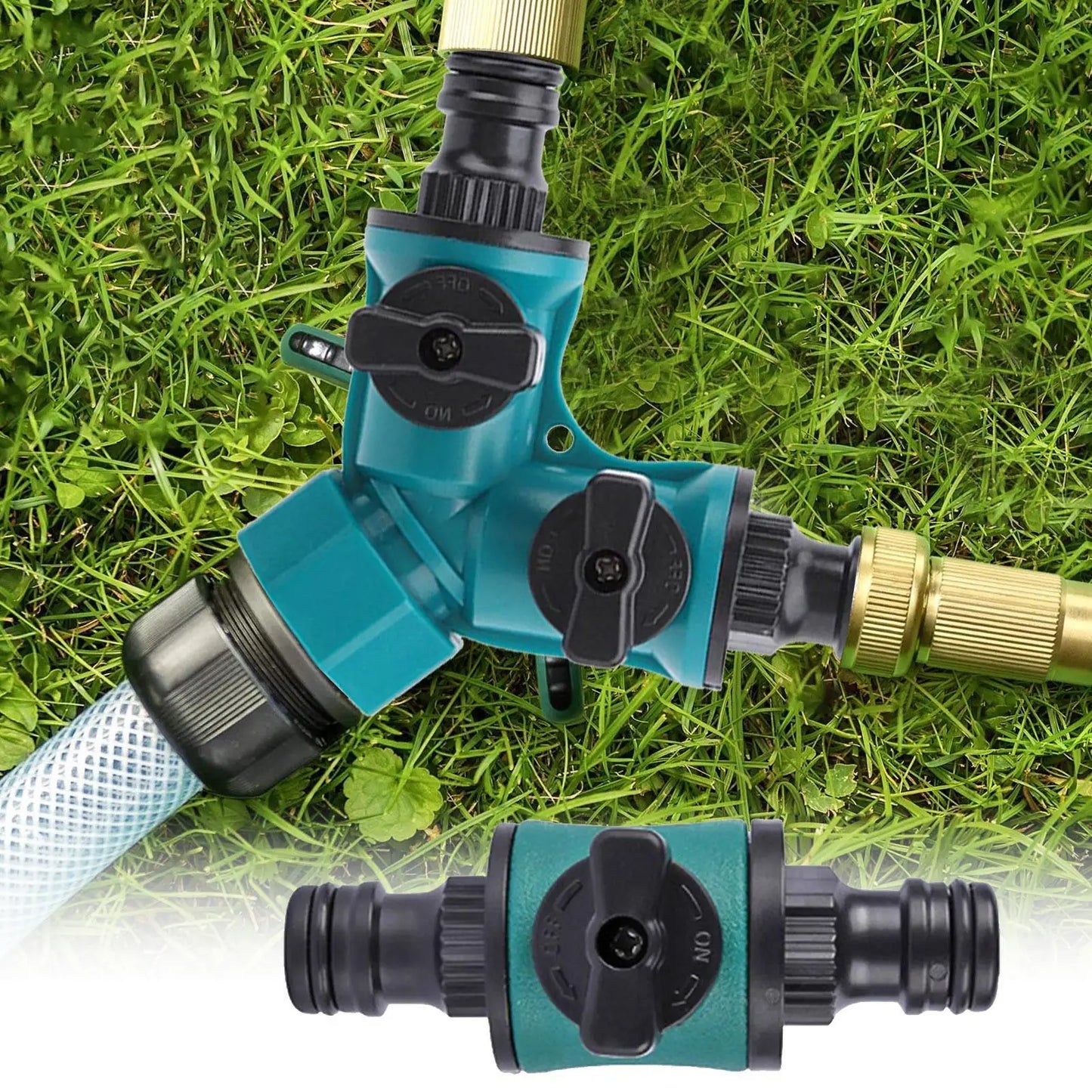 Garden Hose Splitter | Multi-Outlet Adjustable Tap Divider