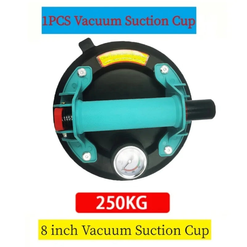 8 Inch 250KG Air Pump Vacuum Suction Cups Powerful Heavy-Duty Strong Hand Pump Sucker Lifted Magnets Handling Tools Peaceful Pleasures Health and Wellness 1pc 4