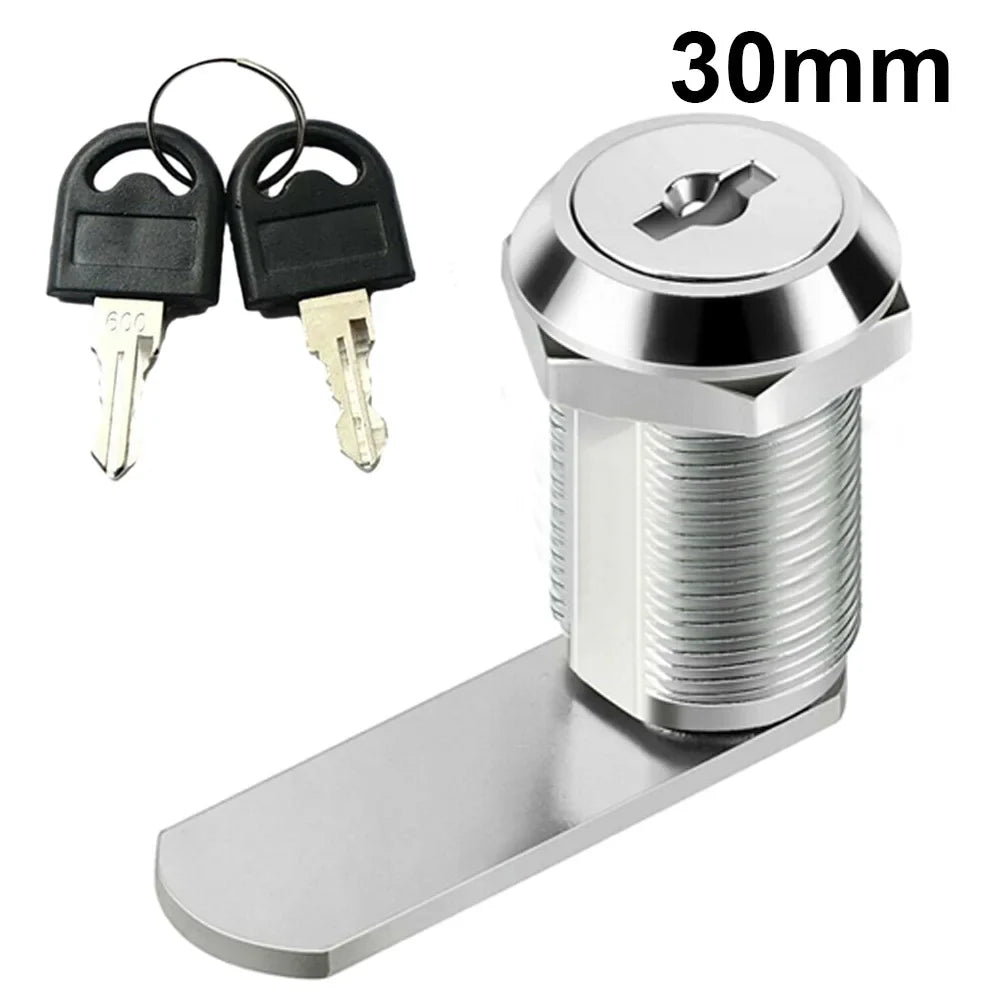 Zinc Alloy Cam Lock for Cabinets, Drawers & Mailboxes + 2 Keys