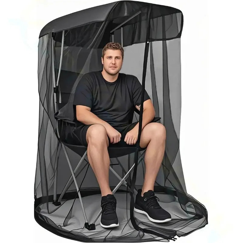 Bug Mesh Tent for Canopy Chair – Zipper Mosquito Net Cover Mosquito Net Cover Peaceful Pleasures Health and Wellness
