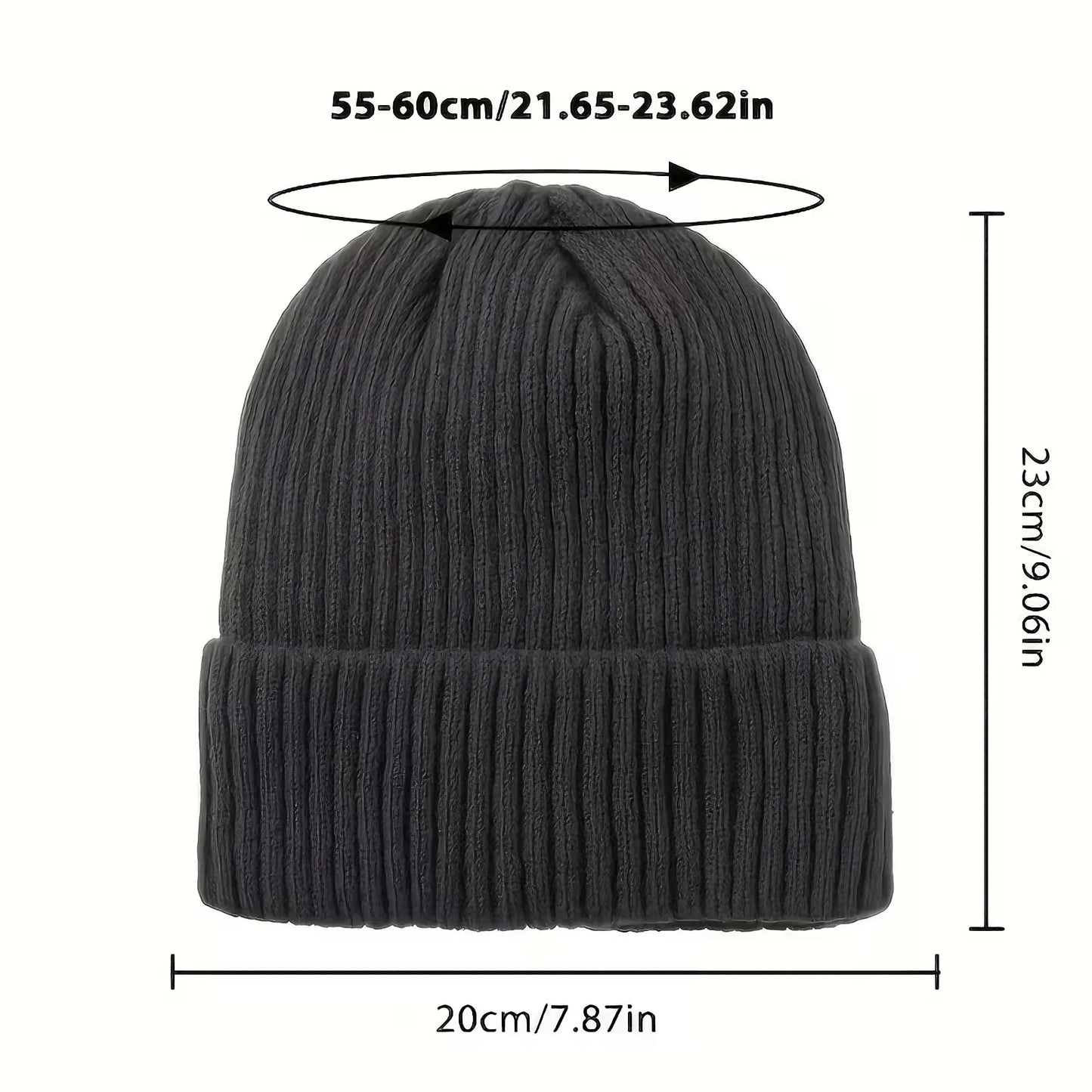 Women's Korean Knit Beanie – Soft Elastic Dome Cap