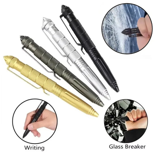 Tactical Pen Self Defense Multifunction Emergency Survival Tool Glass Breaker Tungsten Steel Writing Pen Outdoor Rescue Escape Peaceful Pleasures Health and Wellness