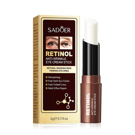 SADOER Retinol Eye Cream Stick – Dark Circles & Eye Bags Retinol Eye Cream Peaceful Pleasures Health and Wellness Default Title