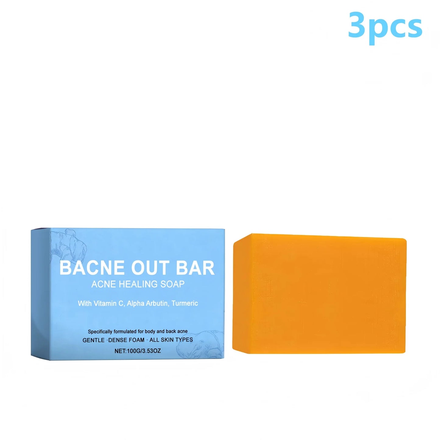 Turmeric Vitamin C Brightening Soap Bar – Oil Control & Exfoliator