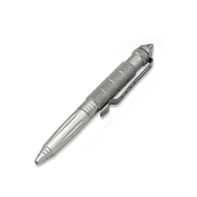 Outdoor Self-Defense Tactical Pen /B2 Tungsten Steel Tip EDC Multi-functional Outdoor Window Survival Pen Peaceful Pleasures Health and Wellness Gray