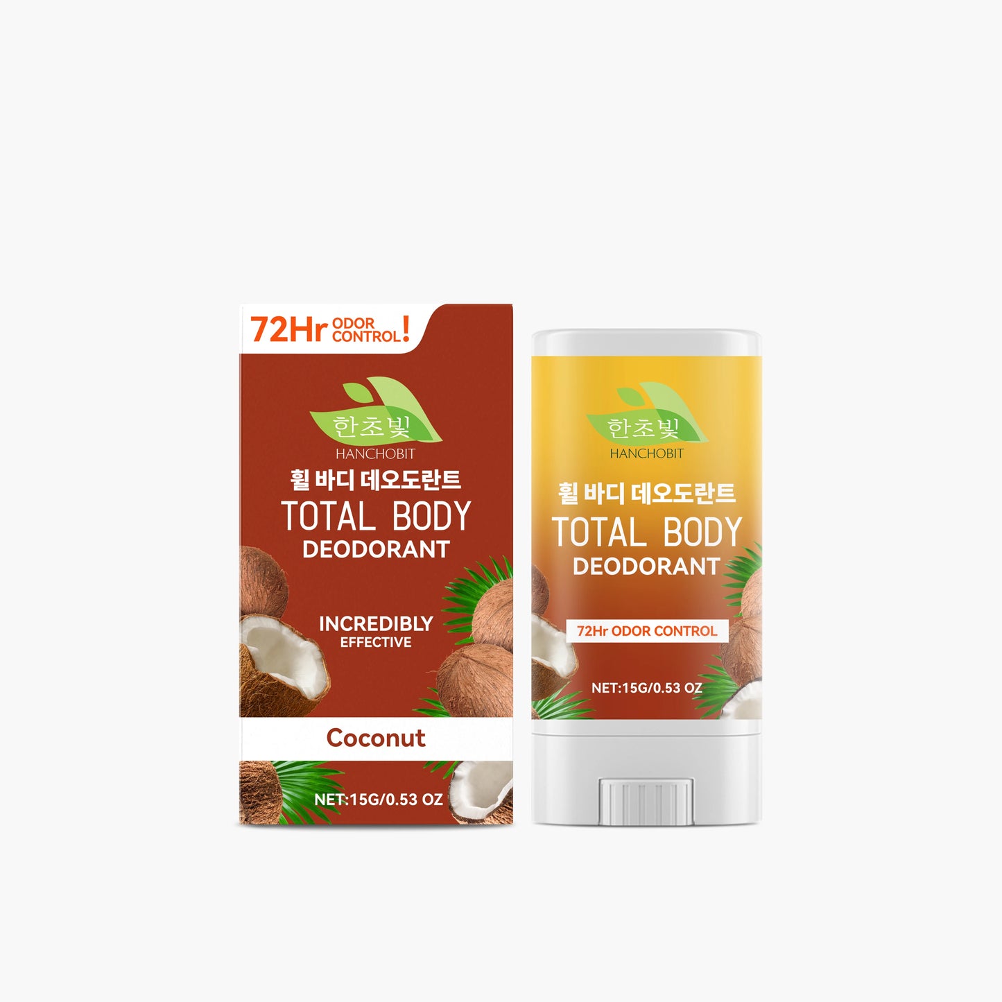 Coconut Deodorant Body Stick – Odor Neutralizing & Moisturizing