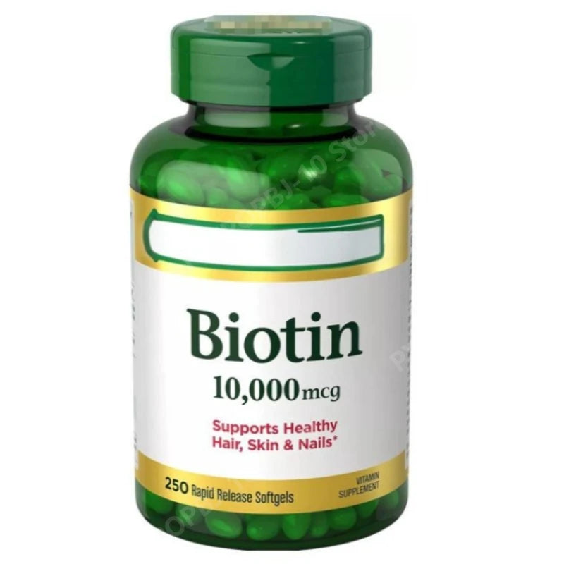 Biotin 10,000 mcg Softgels – Hair, Skin & Nails | 120 Count