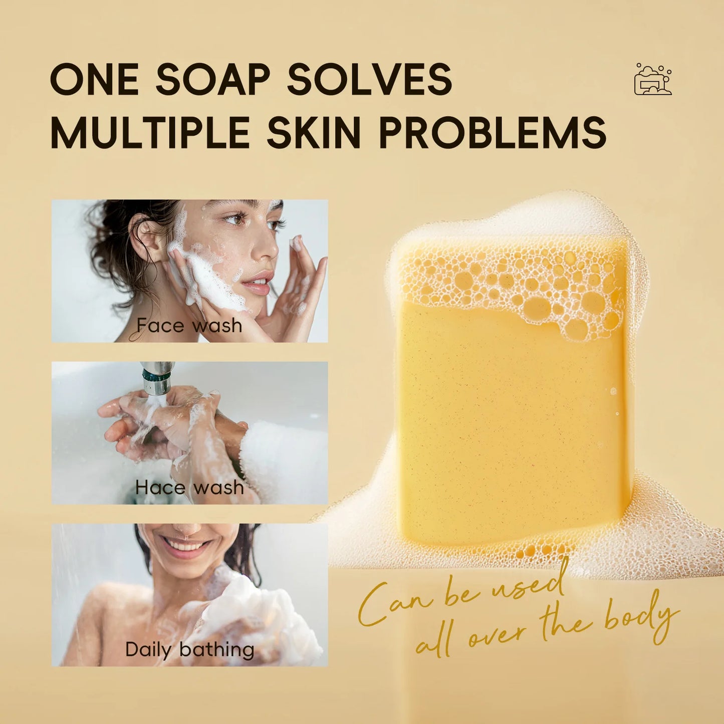 LAIKOU Kojic Acid Soap – Brightening Anti-Acne Face & Body Wash