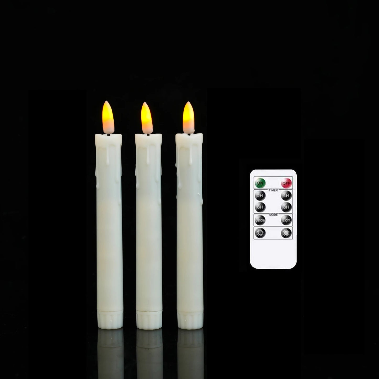 Flameless LED Candles 7" Set of 3 | Remote & Timer