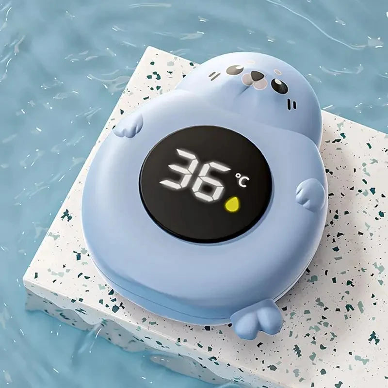 Baby bath thermometer Tub Temperature Monitor Hot Cold Water Resistant Temperature Warning Monitor Upgraded Sensor LED display Peaceful Pleasures Health and Wellness