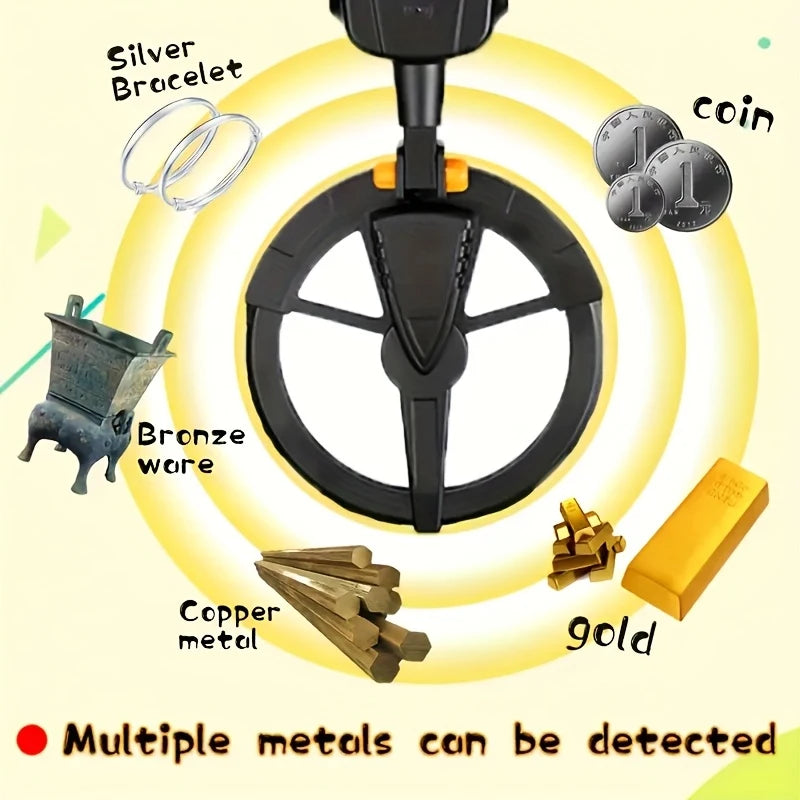 MD1008A Waterproof Metal Detector Handheld Gold Finder,Underground Treasure Tracker Portable Pointer for Coin Relic Hunting Peaceful Pleasures Health and Wellness