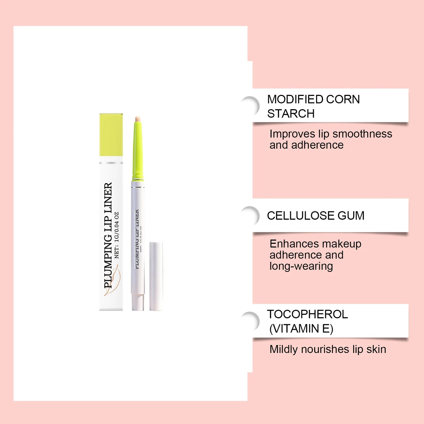 Waterproof Matte Lip Liner – Long-Lasting Smudge-Proof Pencil