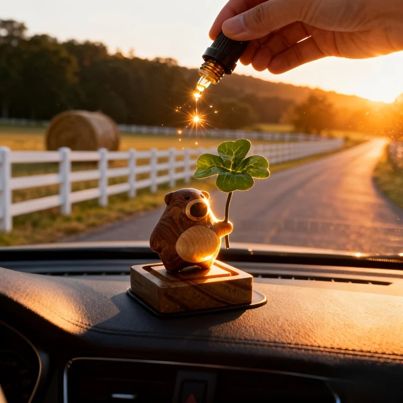 Cute Bear Wood Essential Oil Aroma Diffuser | Home & Car Decor Wood Aroma Diffuser Peaceful Pleasures Health and Wellness