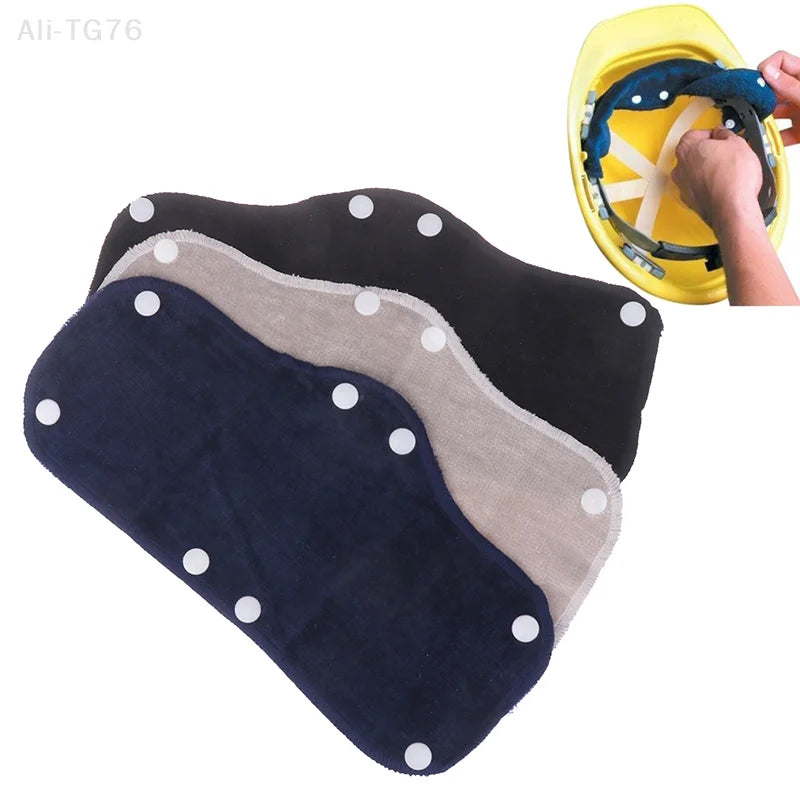 Hard Hat Sweatband Snap-On Terry Cloth Liner 4 Pack