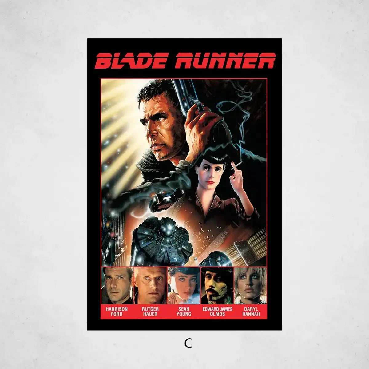 Blade Runner 1982 Vintage Movie Poster Canvas Wall Art Print
