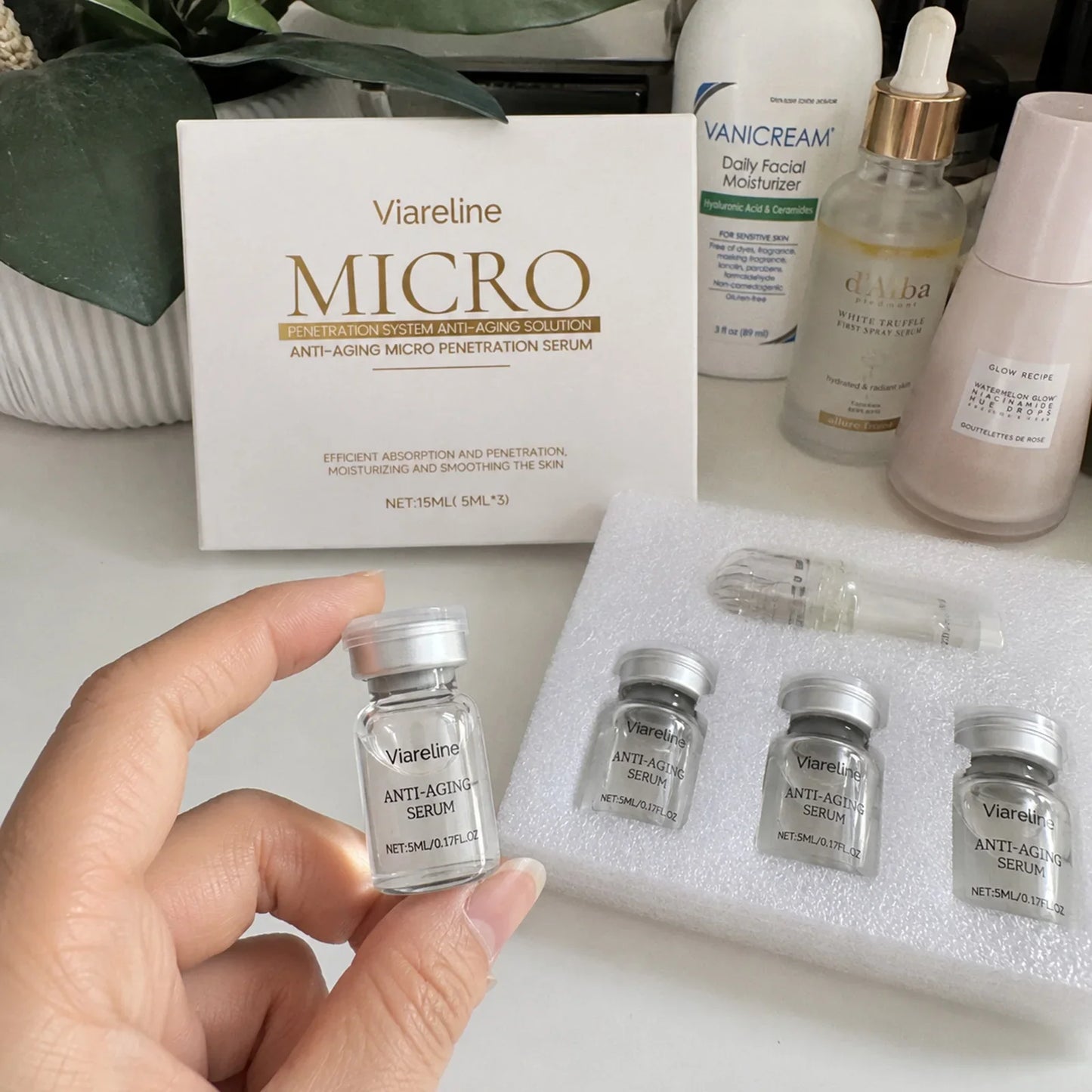 Micro Roller Serum Kit – Collagen Boost & Hydrating Face Care