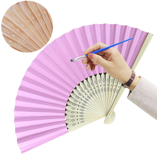 Bamboo Folding Fan – DIY Hand Fan for Weddings & Parties Peaceful Pleasures Health and Wellness spain