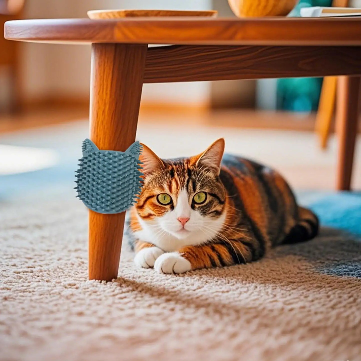 Cat Corner Scratcher Corner Scratchers for Indoor Cats with Catnip Pet Self-Grooming Face Massager for Furniture Protection Cage Peaceful Pleasures Health and Wellness