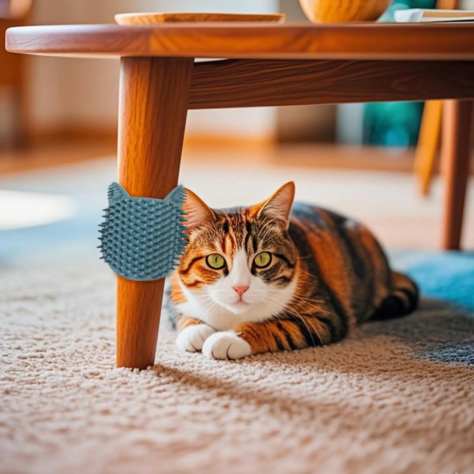 Cat Corner Scratcher Corner Scratchers for Indoor Cats with Catnip Pet Self-Grooming Face Massager for Furniture Protection Cage Peaceful Pleasures Health and Wellness