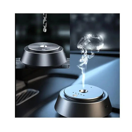 Electric Aroma Diffuser USB Rechargeable Essential Oil Diffuser Car Air Freshener Portable Waterless Aromatherapy Car Diffuser Peaceful Pleasures Health and Wellness