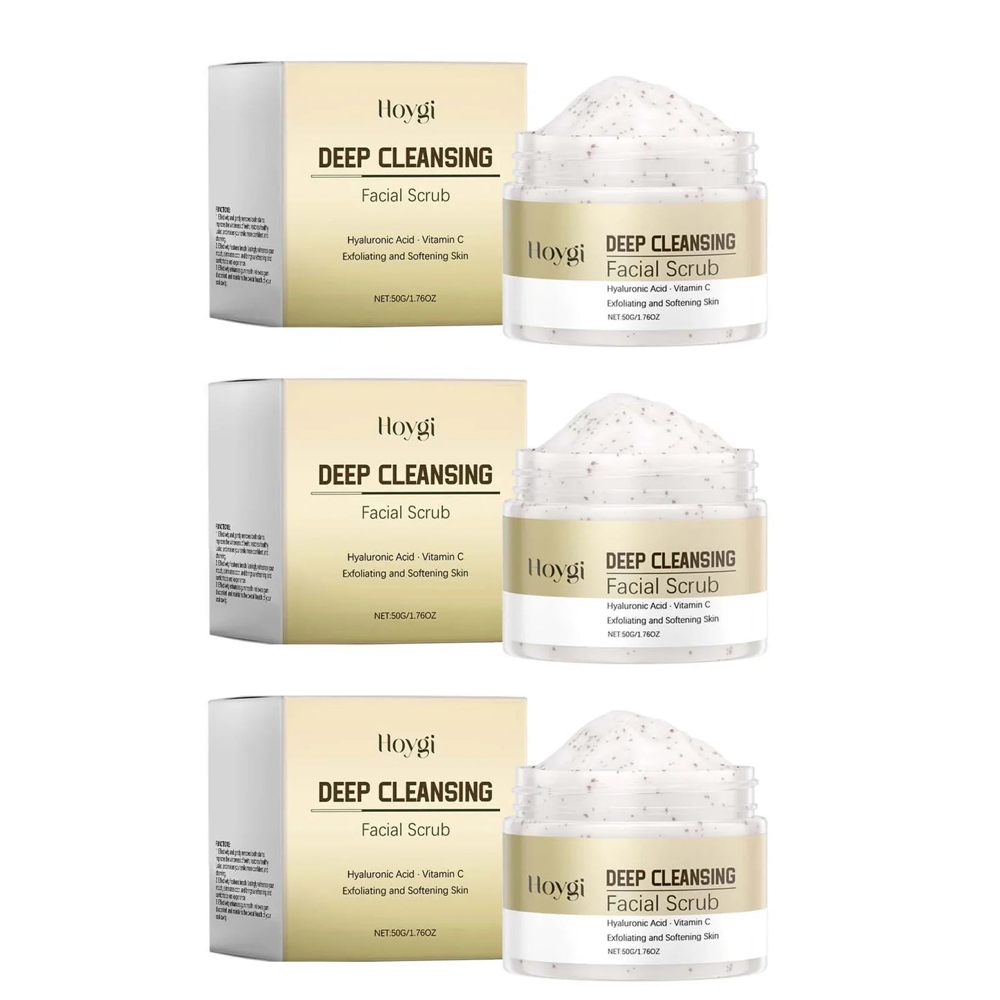 Hoygi Deep Cleansing Facial Scrub – Pore Refining & Hydrating