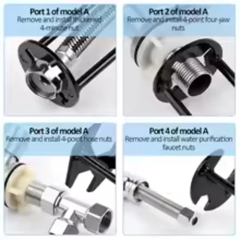 6-in-1 Metal Sink Wrench | Universal Faucet Installation Tool