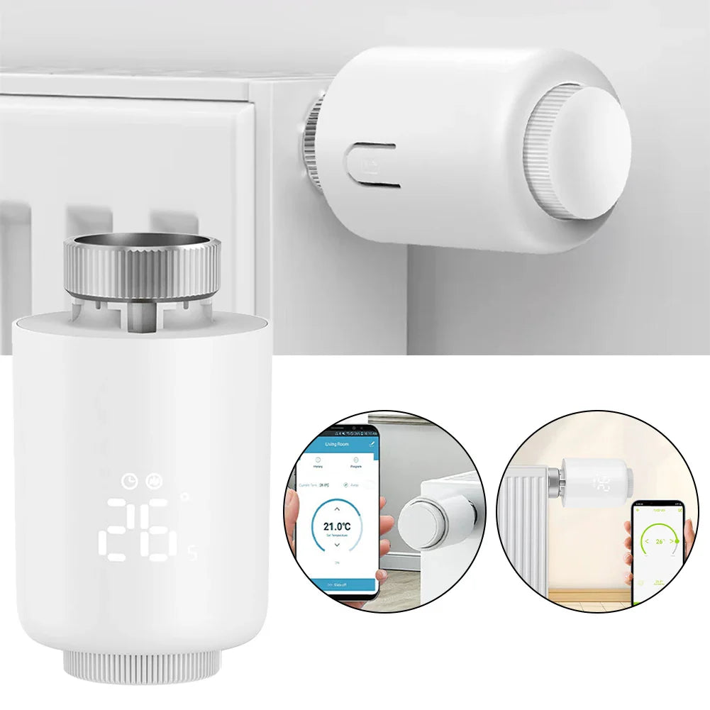 Smart ZigBee Radiator Thermostat TRV – App & Voice Control
